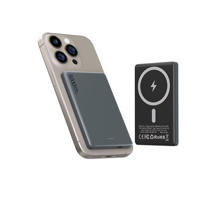 سعر جيد بنك طاقة مغناطيسي مخصص 5000mAh 5W 7.5W بنك طاقة لاسلكي محمول الانترنت
