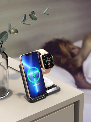 سعر جيد 150 غرام شاحن لاسلكي من النوع C شحن سريع لأجهزة متعددة مسافة الشحن 2-8 مم الانترنت