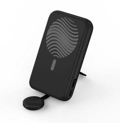 بنك الطاقة المغناطيسي من النوع C مع ABS PC سبيكة الألومنيوم اللاسلكية 5W إلى 15W الخروج