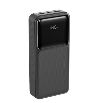 سعر جيد بنك الطاقة المحمول المدمج في الكابل الأسود 20000mAh بنك الطاقة النوع C الكابل الانترنت
