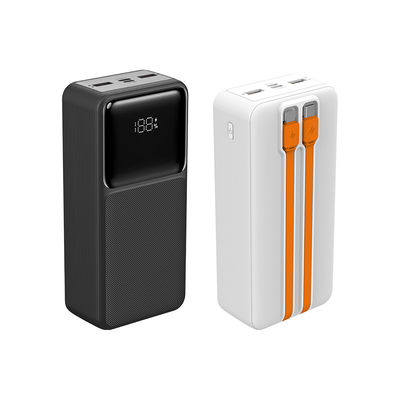 سعر جيد شحن سريع مدمج في بنك الطاقة الكابل 30000mAh التوافق العالمي الانترنت